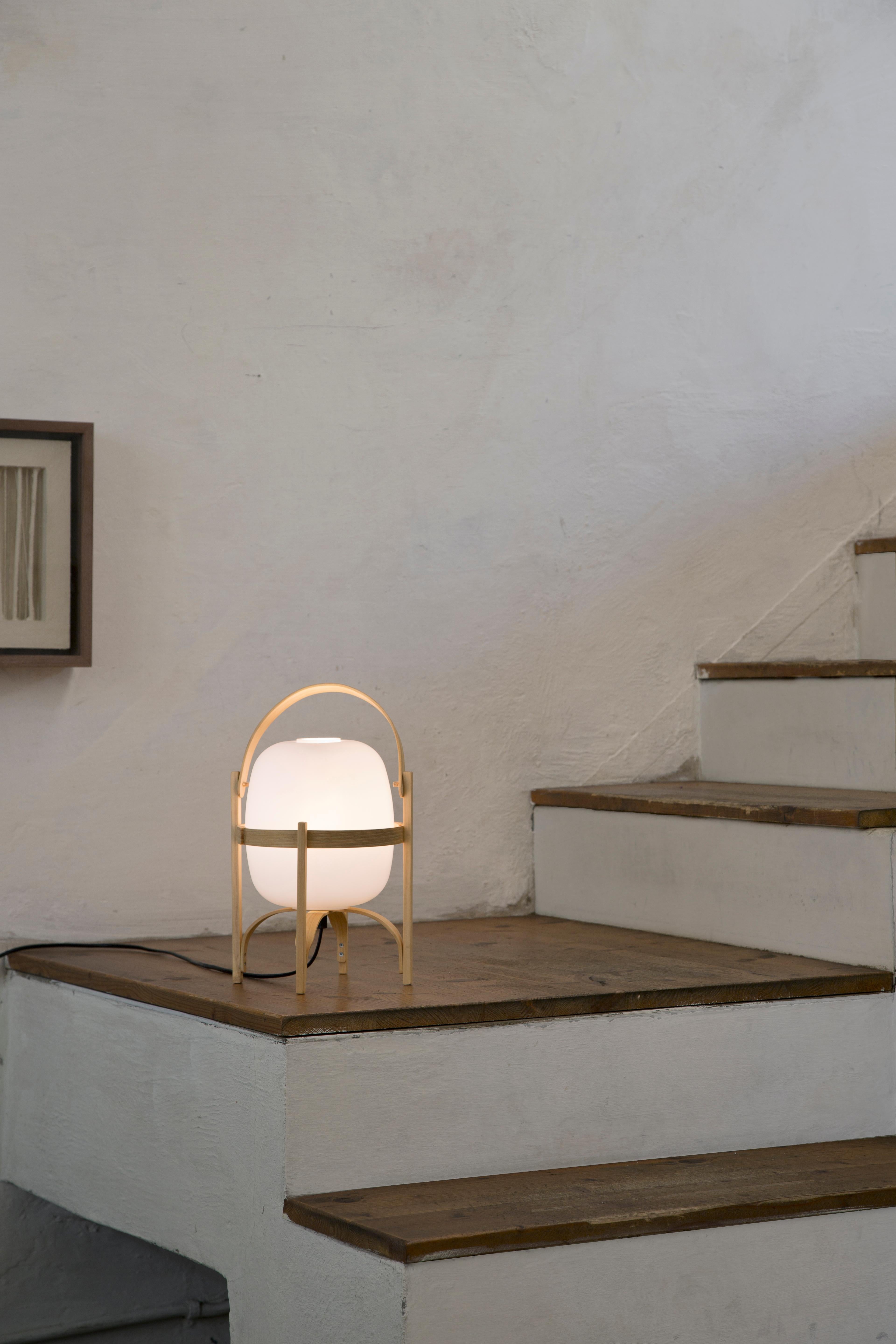 Glass Cestita Table Lamp by Miguel Milá