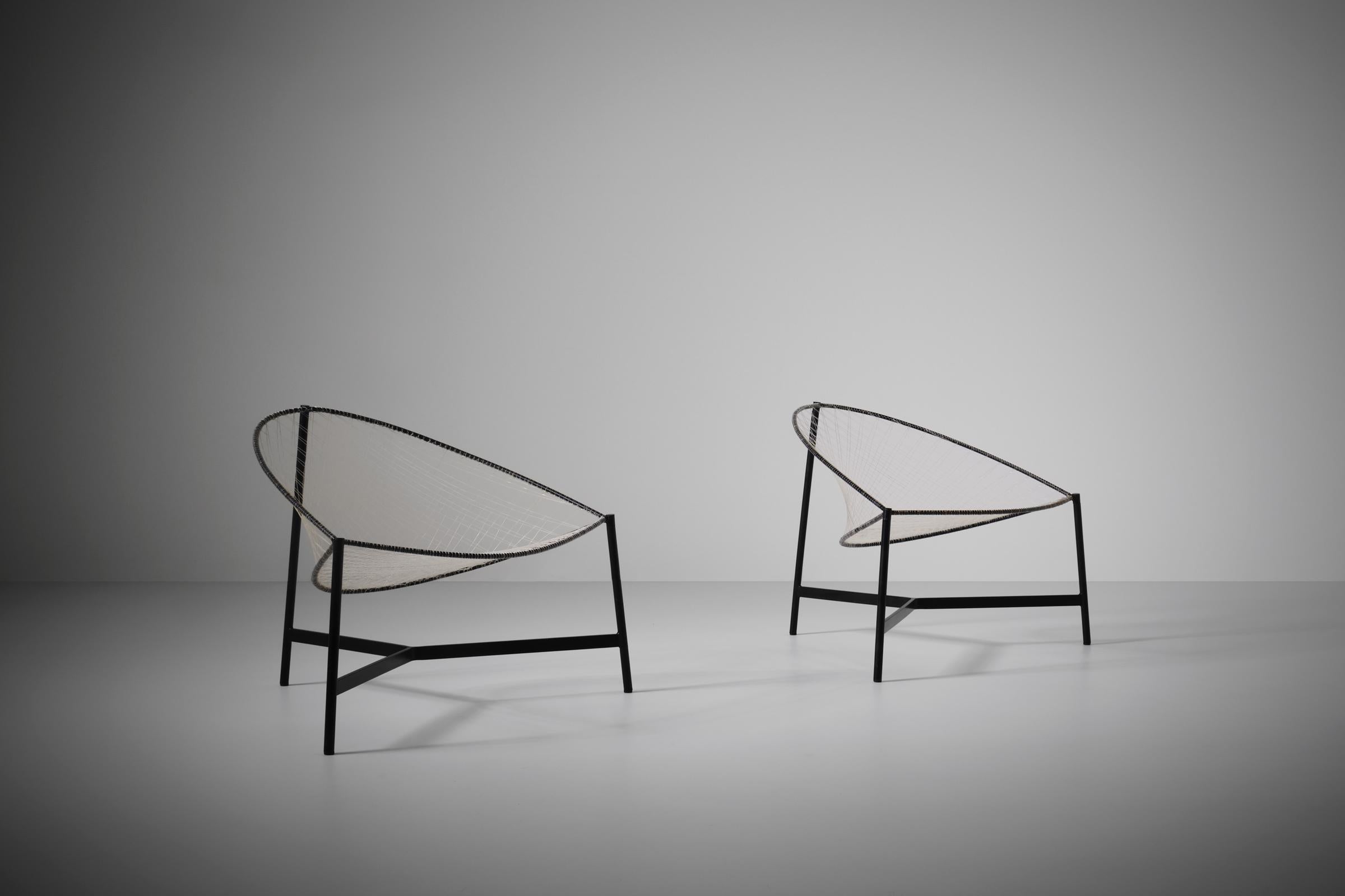 Italian ‘Cesto’ Chairs by Grassi, Conti and Forlani for Emilio Paoli, Italy, circa 1959 For Sale