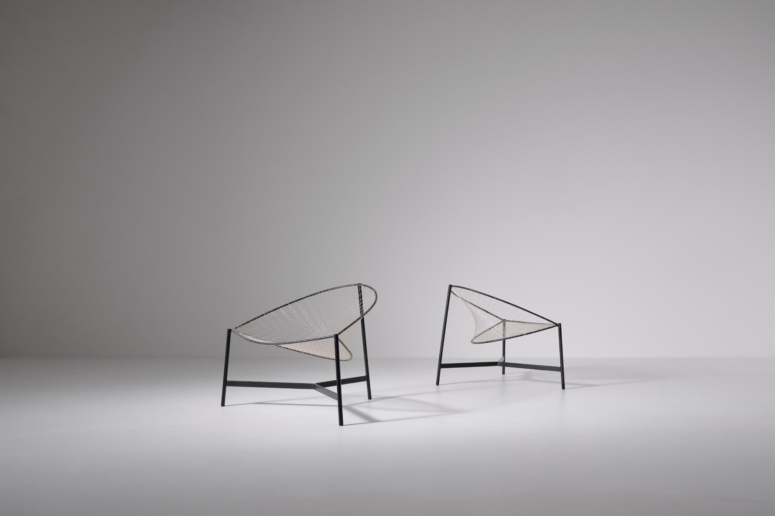 Nylon ‘Cesto’ Chairs by Grassi, Conti and Forlani for Emilio Paoli, Italy Ca. 1959