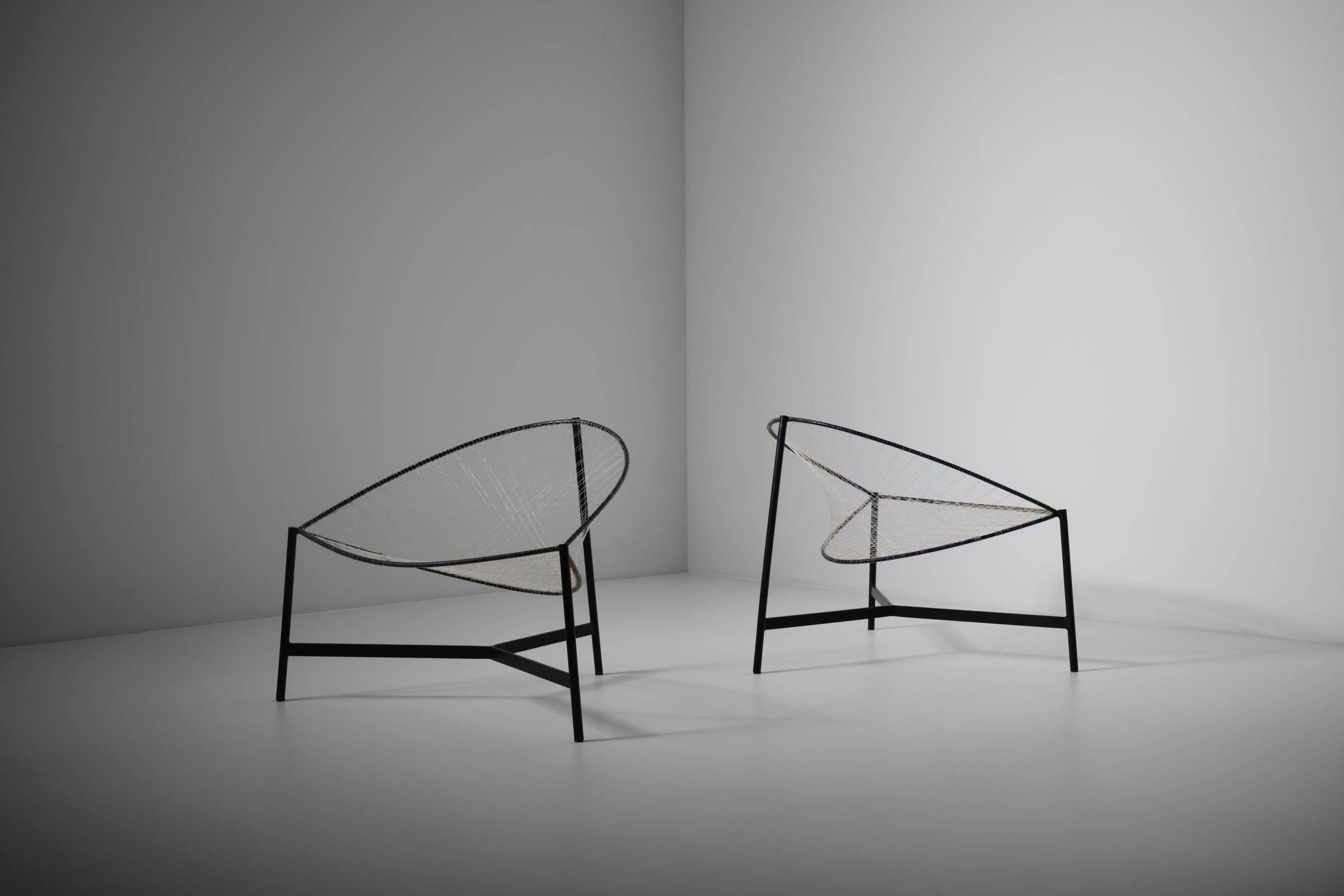 Mid-20th Century ‘Cesto’ Chairs by Grassi, Conti and Forlani for Emilio Paoli, Italy, circa 1959 For Sale