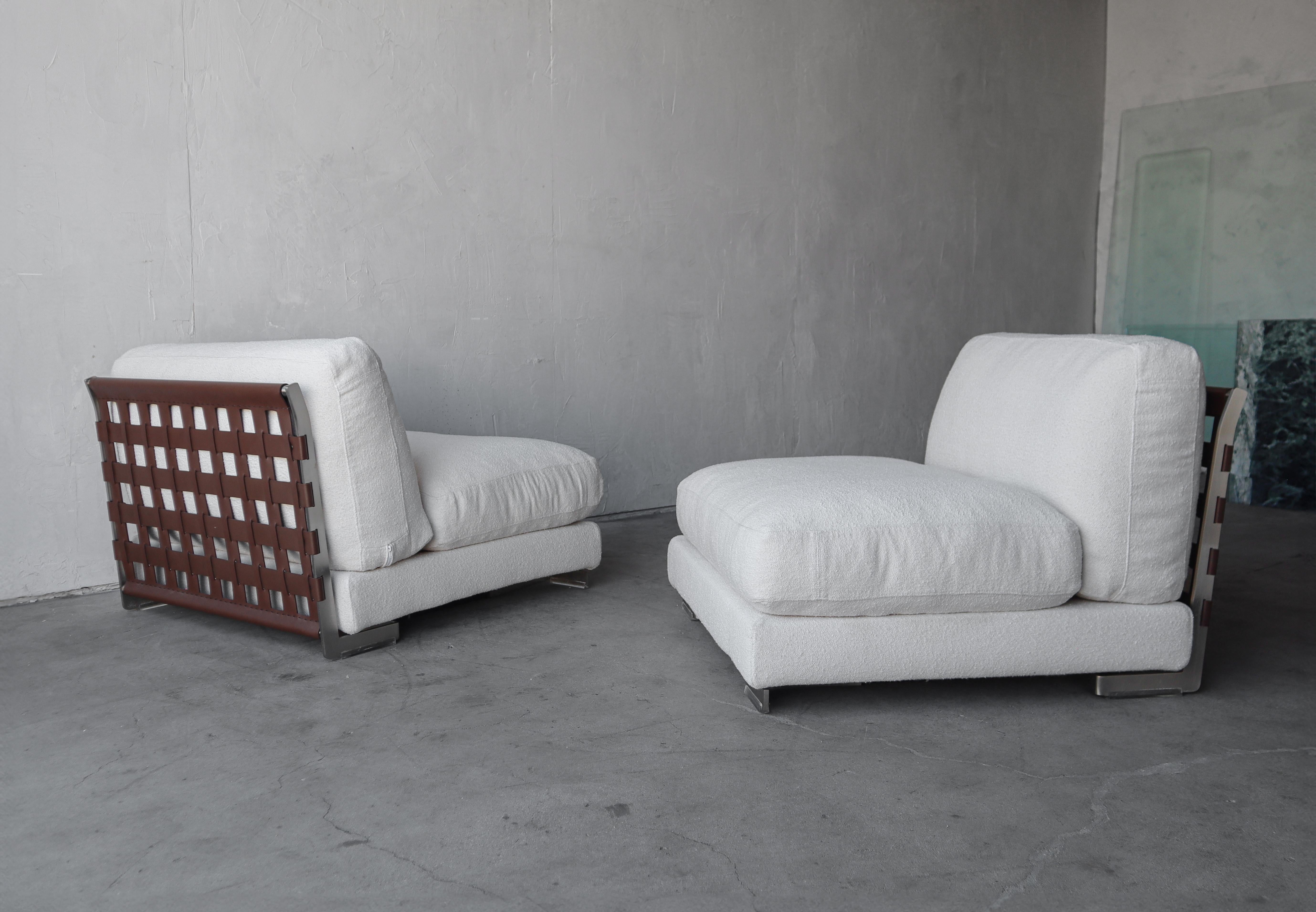 Cestone 09 Modular Lounge Chairs by Flexform - 4 Available In Good Condition In Las Vegas, NV