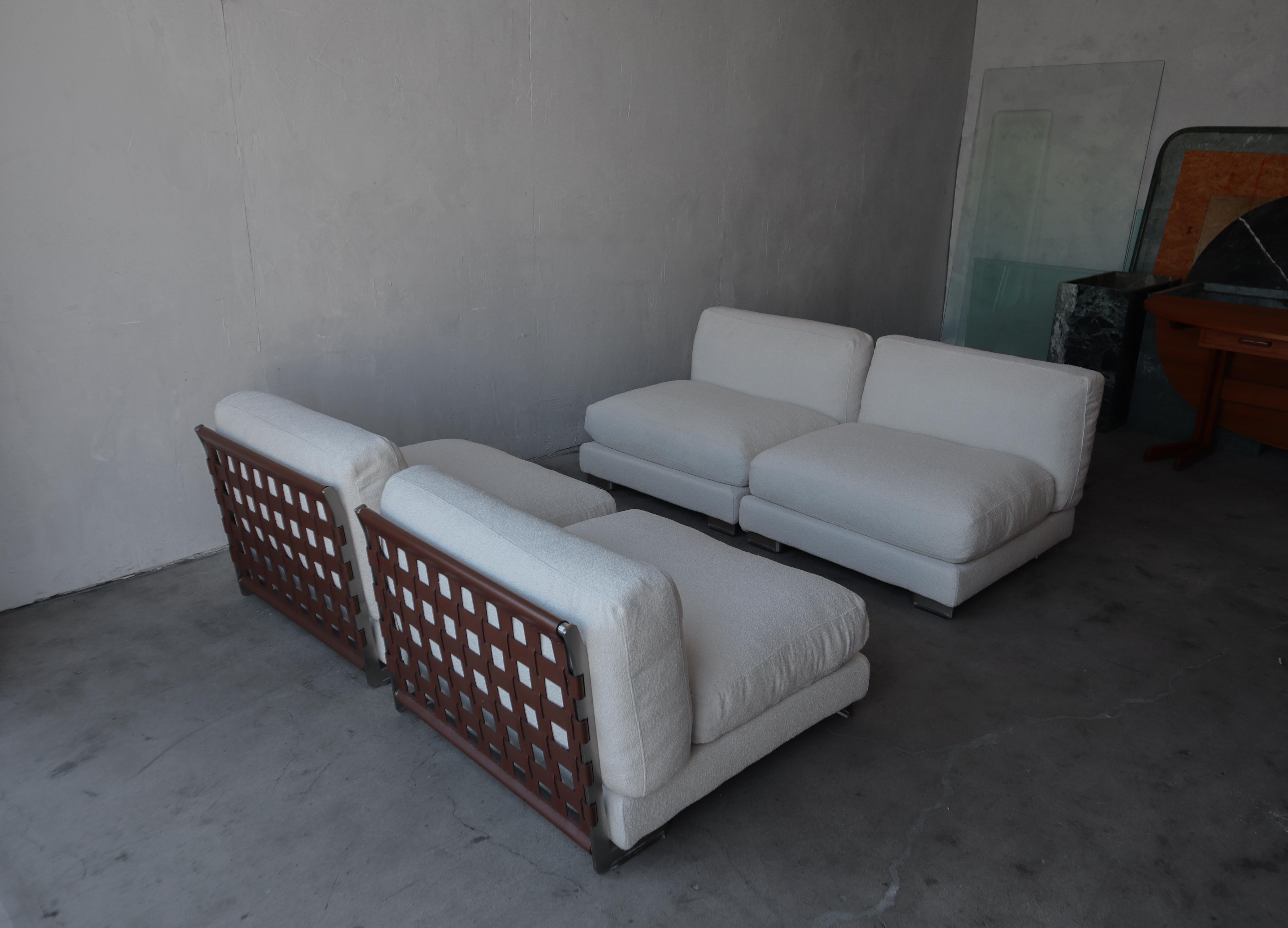 Contemporary Cestone 09 Modular Lounge Chairs by Flexform - 4 Available
