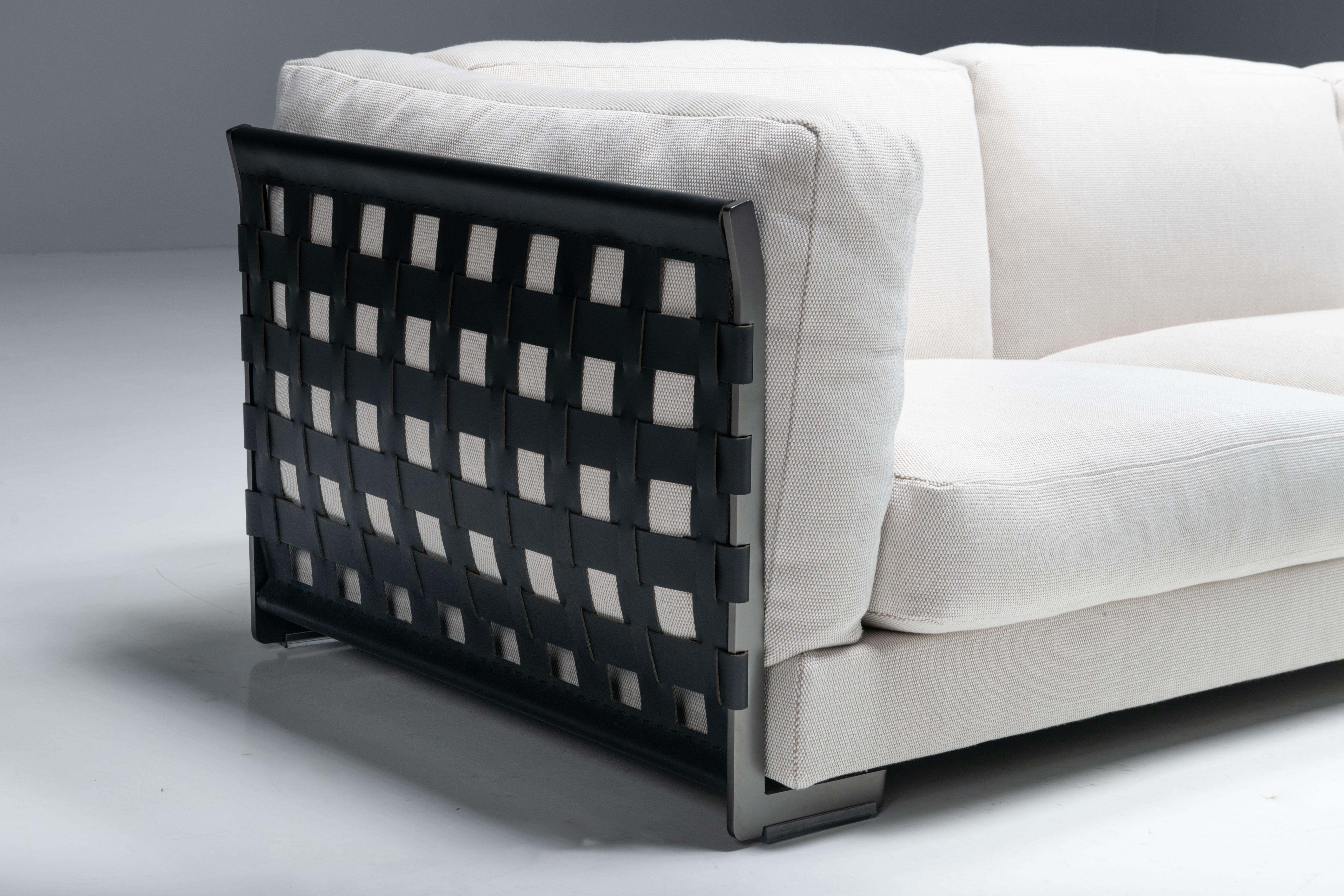 Cestone Sofa von Antonio Citterio für Flexform, Italien, Muster aus dem Ausstellungsraum (Metall) im Angebot