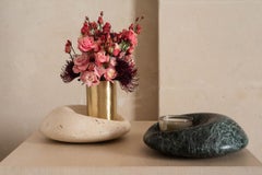 Cetus Green Marble Flower Vase and Candle Holder