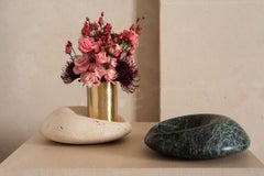 Cetus Travertin marble Flower vase and Candle holder
