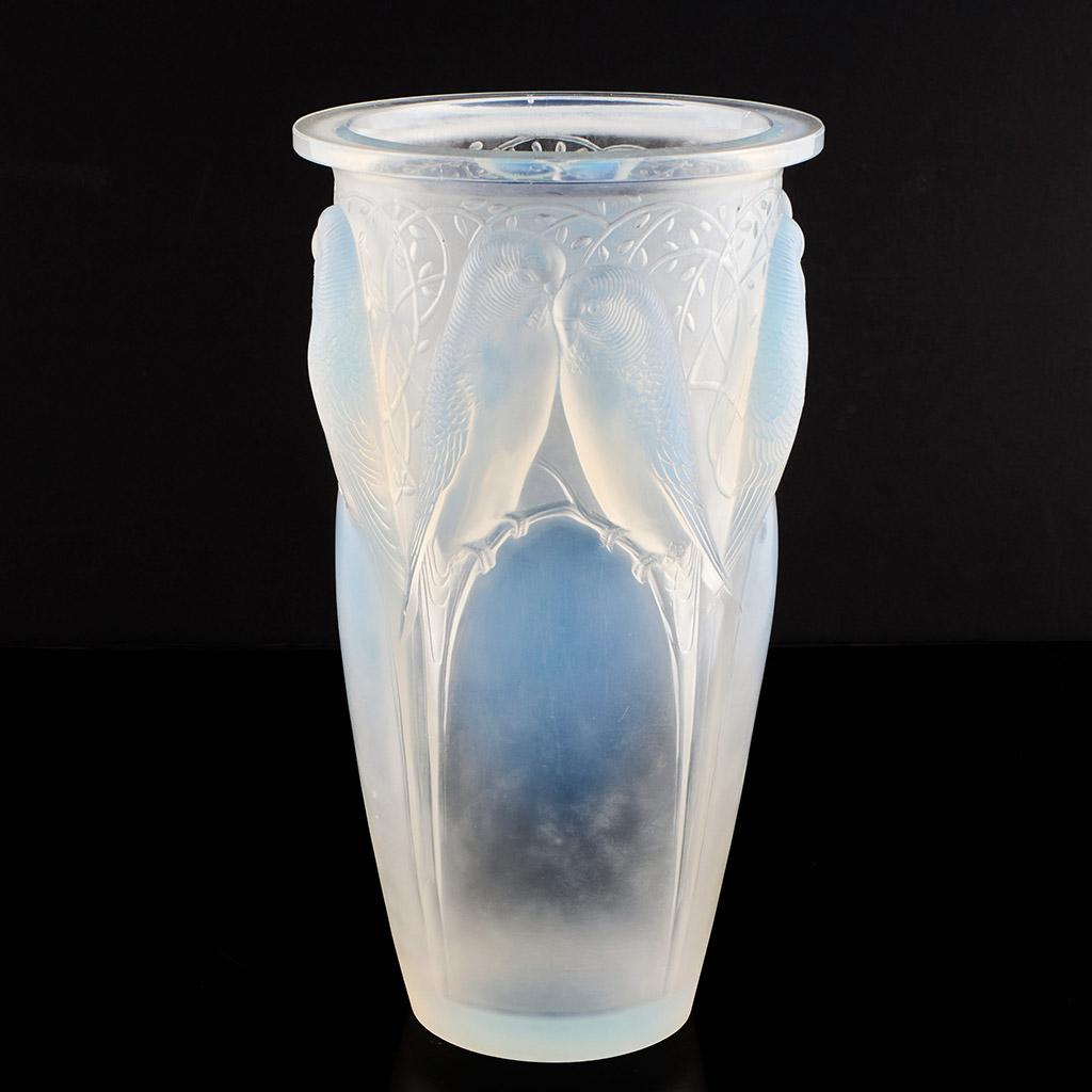 Vase en verre opalescent 'Ceylan' de Rene His  Excellent état - En vente à Forest Row, East Sussex