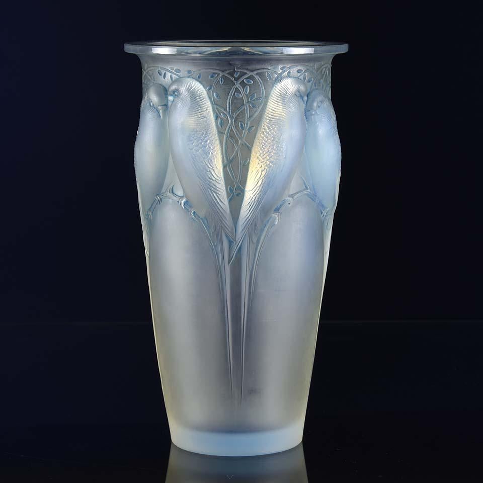 Glass Ceylan Vase by René Lalique