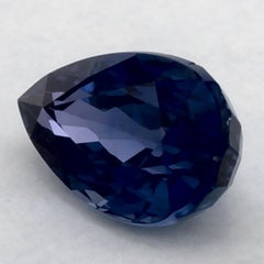 Ceylon 1.01ct Blue Sapphire Pear Loose Gemstone, Heat Treated, New
