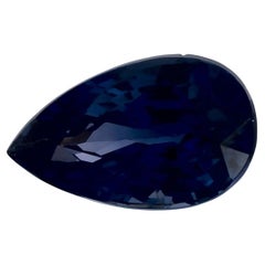 Ceylon 1.01ct Blue Sapphire Pear Loose Gemstone, Heat Treated, New