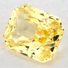 Gemma sciolta di Ceylon 1,13ct Nature Yellow Sapphire, trattata termicamente
