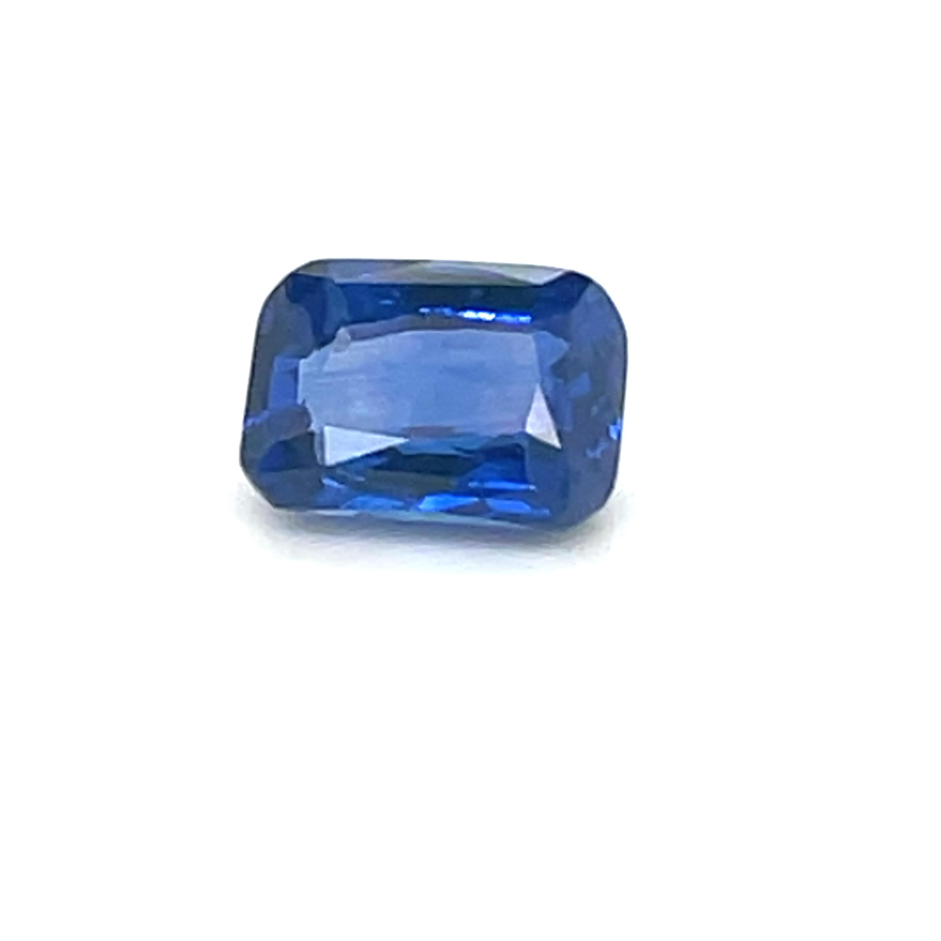 Zaffiro blu di Ceylon da 3,05 carati con taglio a cuscino in vendita 5