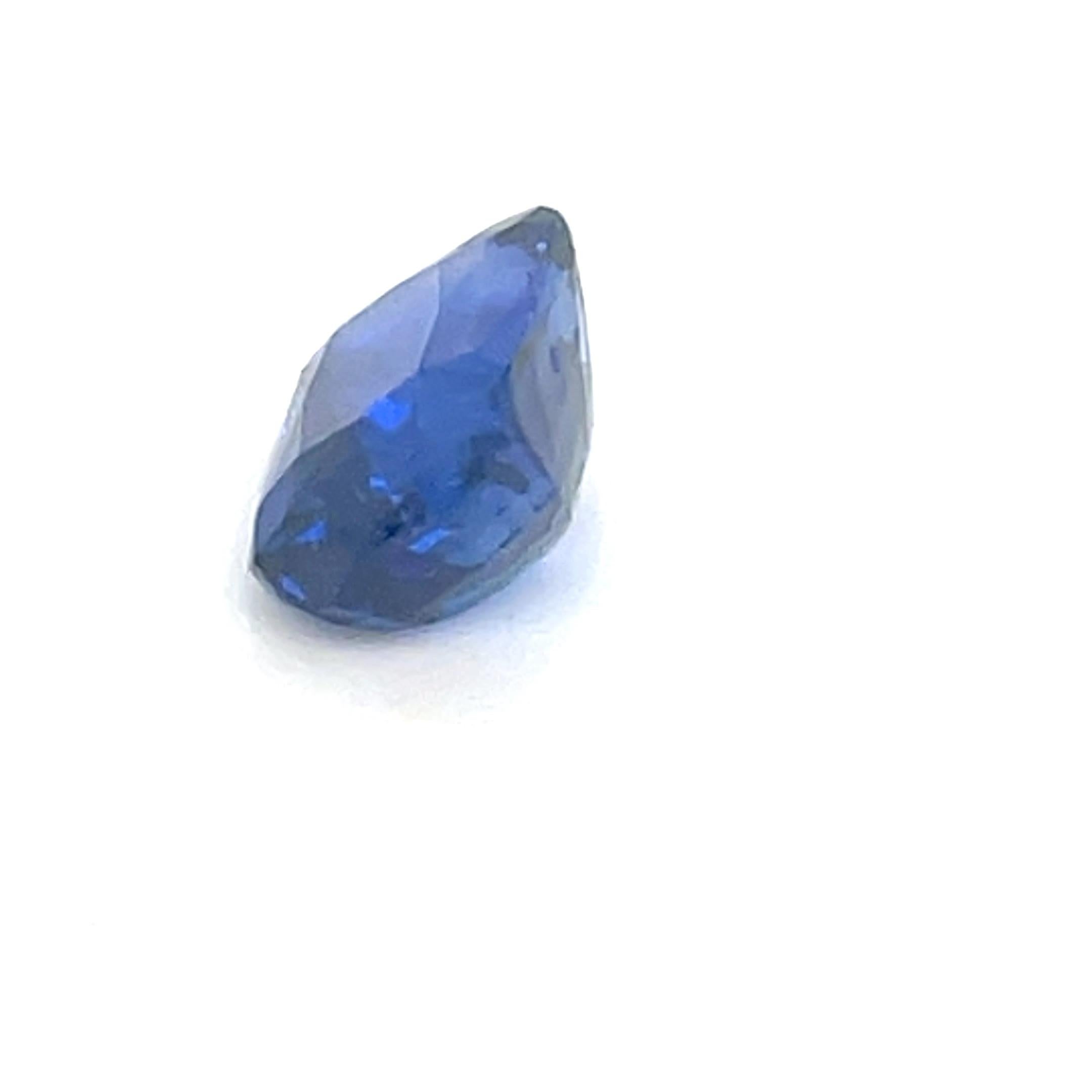 Zaffiro blu di Ceylon da 3,05 carati con taglio a cuscino in vendita 3
