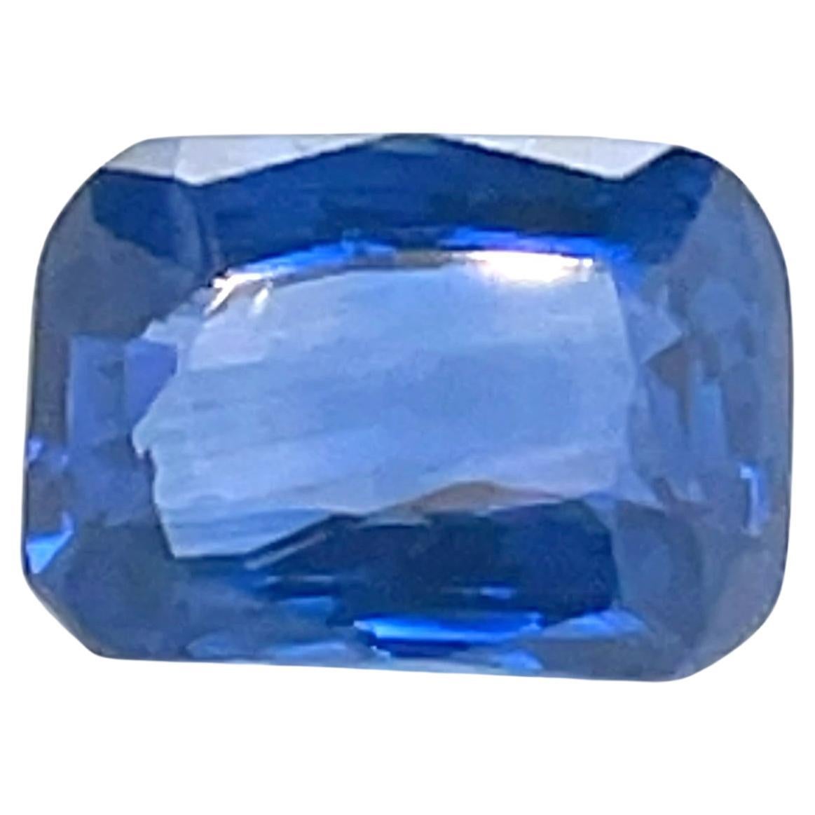 Ceylon Blue Sapphire 3.05 Carat Cushion Cut