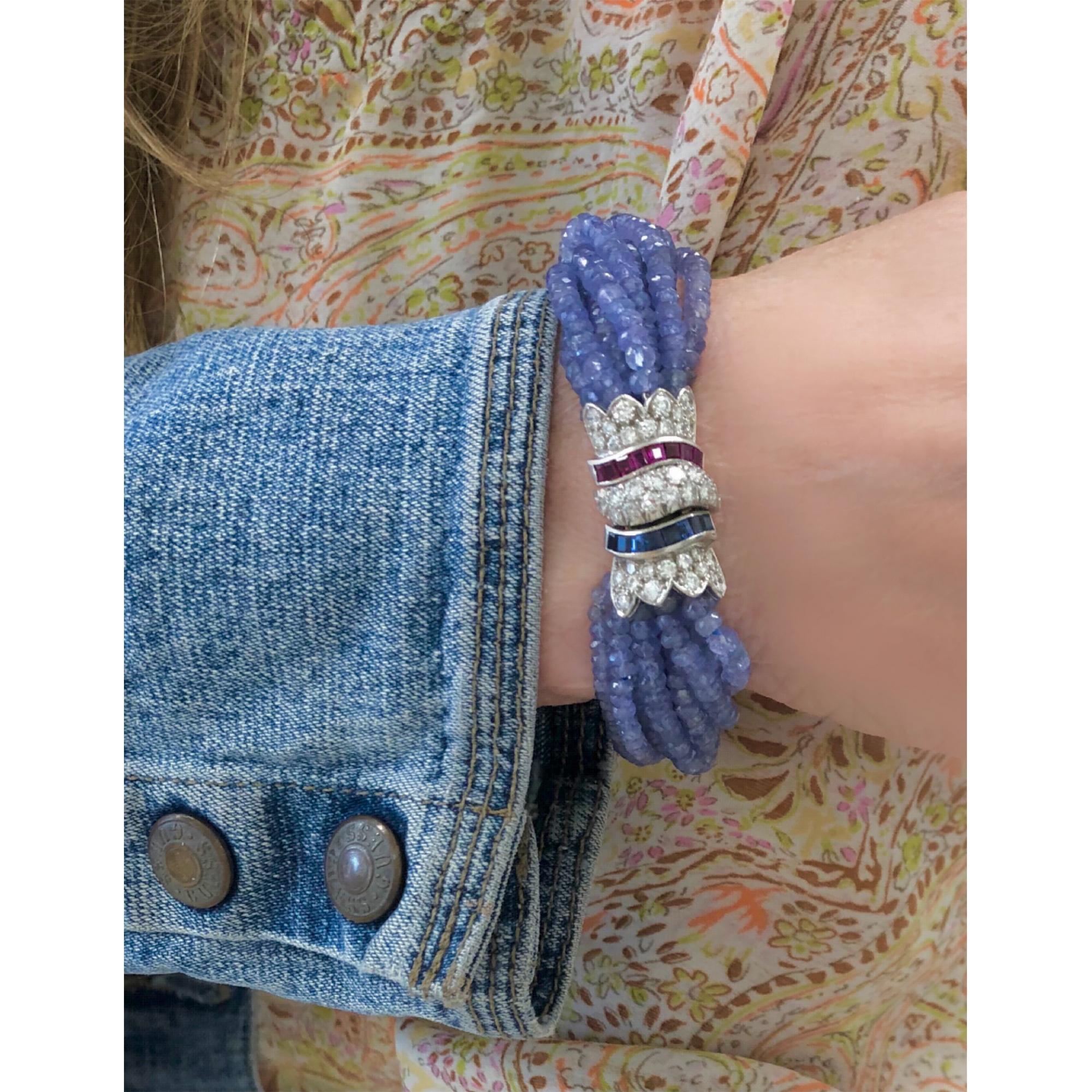 sapphire beads bracelet