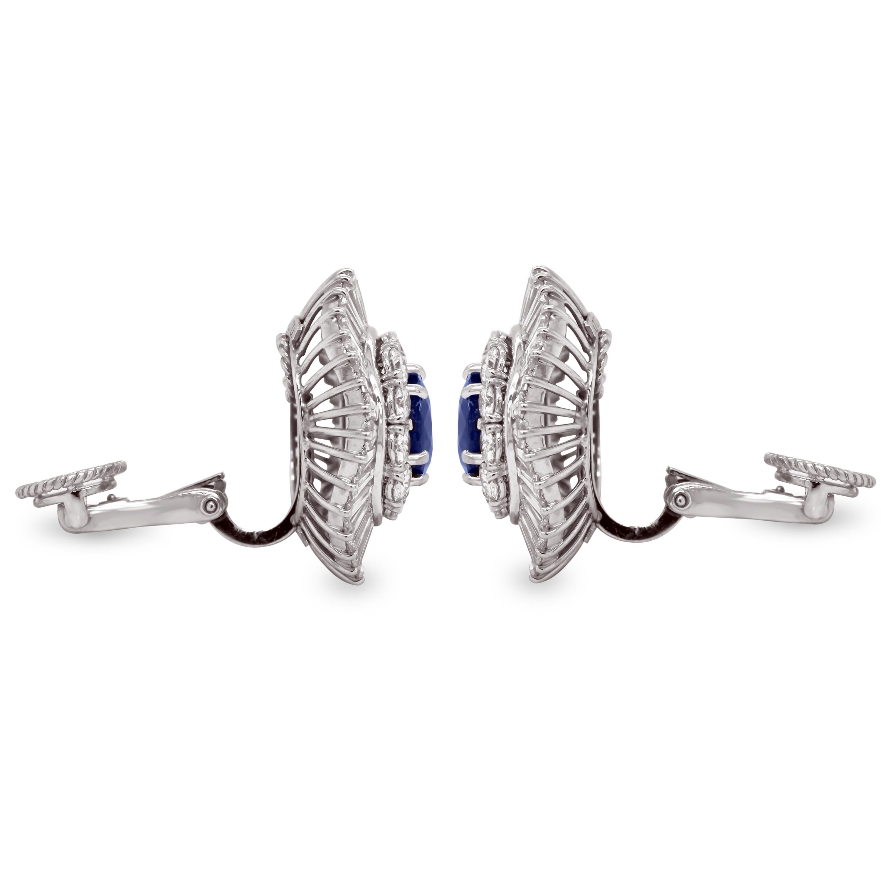 tapered diamond stud earrings platinum