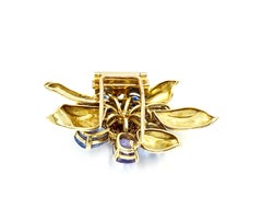 Ceylon No Heat and Ruby Flower Brooch