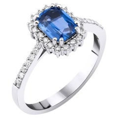 Ceylon Royal Blue Sapphire And Diamond 1.40ct Ring