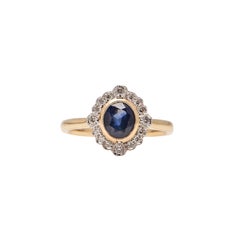 Ceylon Sapphire and Diamond Ring