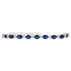 Bracelet de saphirs de Ceylan et diamants