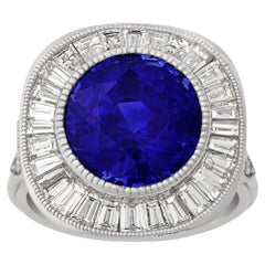 Ceylon Sapphire Ring, 7.10 Carats