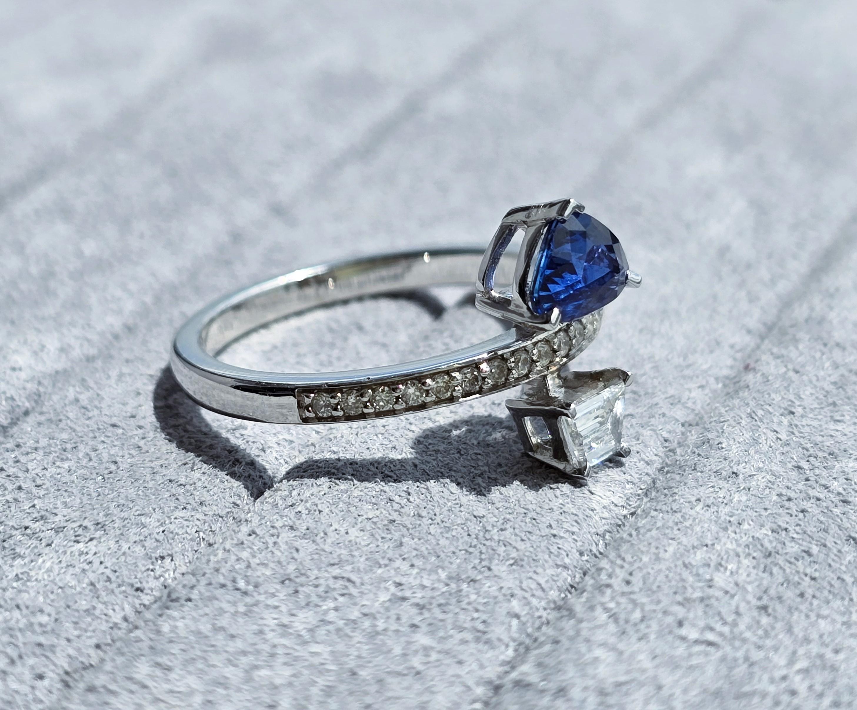 Ceylon Sapphire Ring For Sale 7