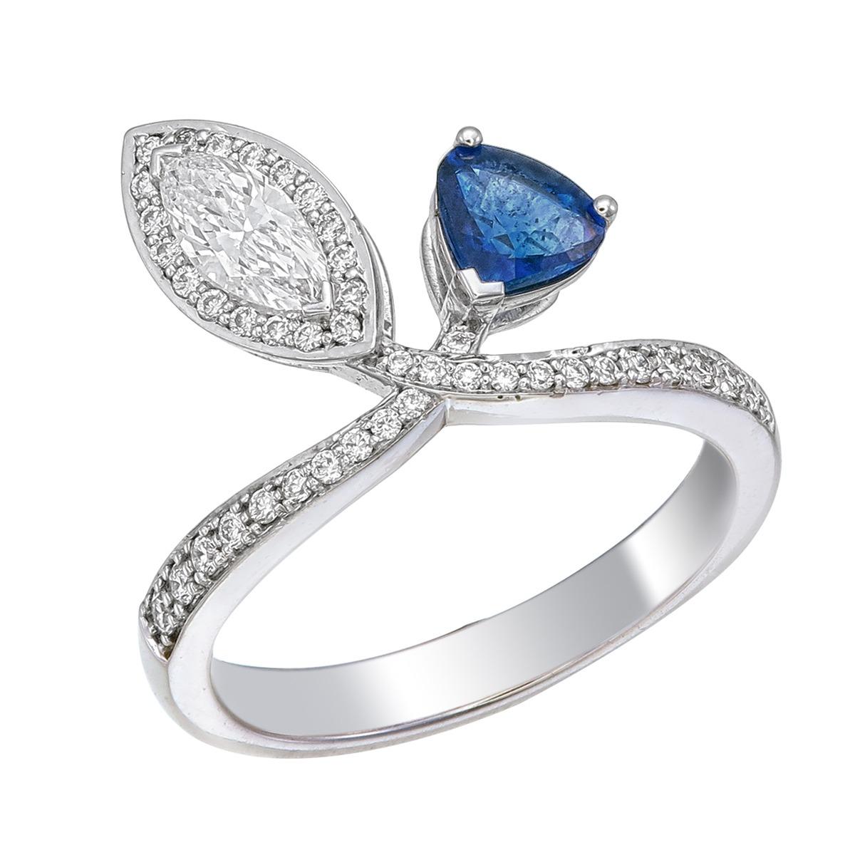 Anello con zaffiro di Ceylon in vendita 7