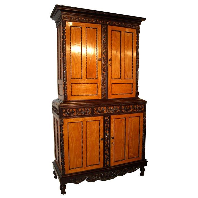 Ceylonese Cabinet In Good Condition For Sale In Pompano Beach, FL