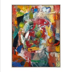 Cezanne's Apple, Abstract Expressionist Painting by Paul Russotto -