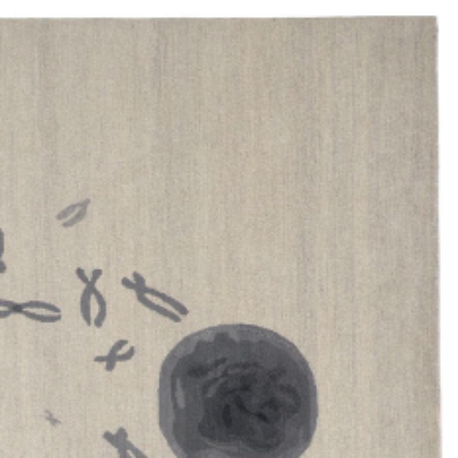 CF Chromosome P. 5YD von Caturegli Formica
Abmessungen: B 220 x L 180 cm
MATERIALIEN: Wolle

Teppiche als tiefe Information

Teppiche sind sehr gängige Gegenstände. Aber es war nie wirklich klar, ob ihre Verzierungen, die so selbstbewusst gewebt und