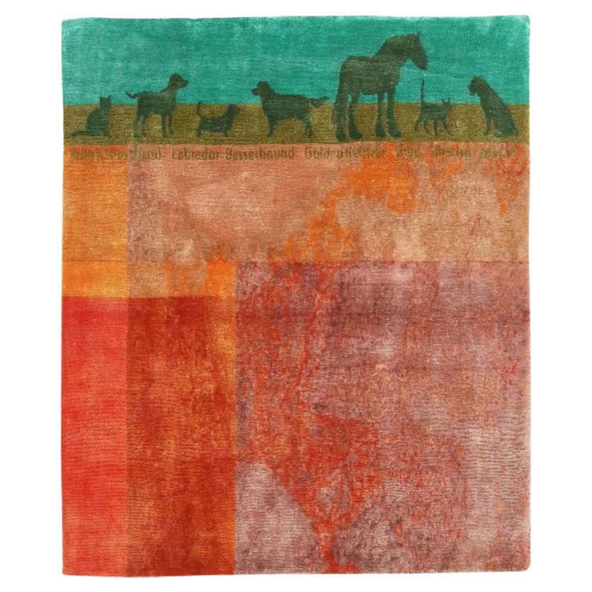 CF E3 Rug, 'Horse Figures' by Caturegli Formica For Sale