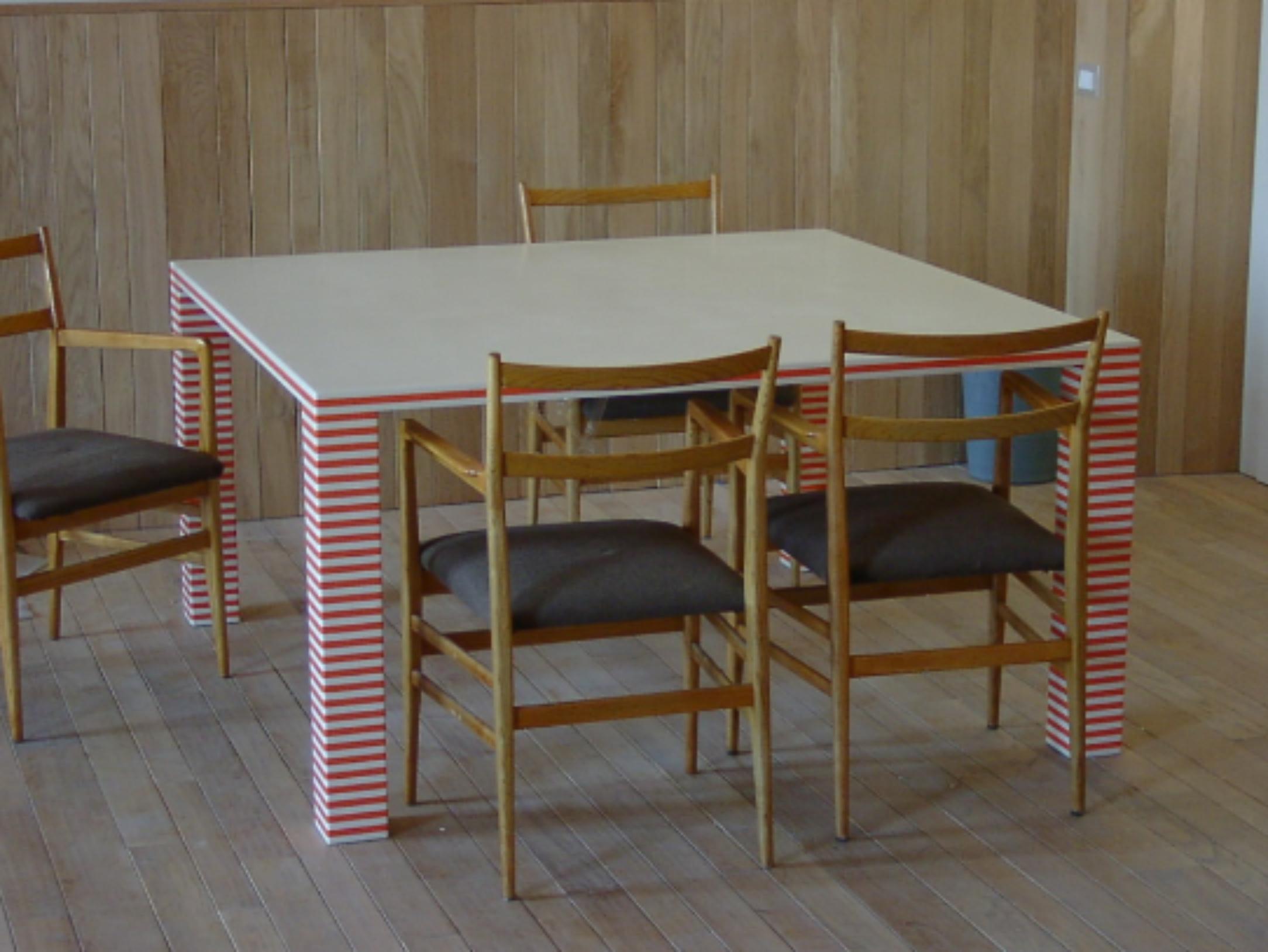 Italian CF T22 Dinner Table by Caturegli Formica For Sale