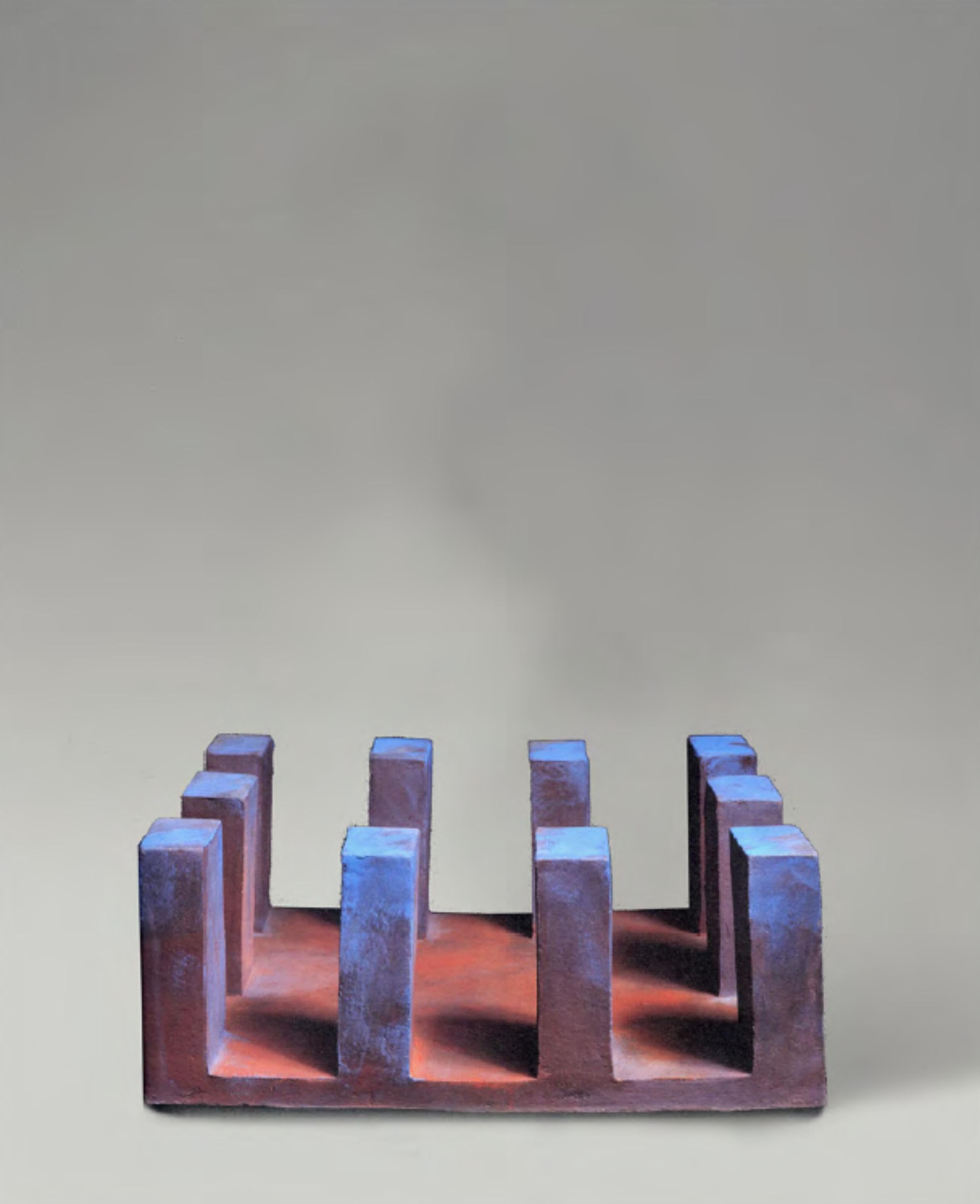 CF Te12 Terre von Caturegli Formica
Abmessungen: B 30 x T 30 H 14 cm
MATERIALIEN: Keramik

Terres, Dakar, Senegal, 1987-1991 

TERRES ist eine Serie von symbolischen Keramikskulpturen, die in Dakar, Senegal, im Atelier 