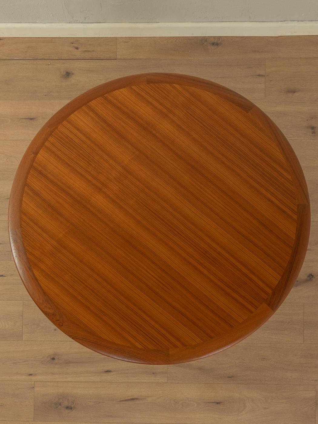 Mid-20th Century CFC Silkeborg round coffee table from 1960s For Sale