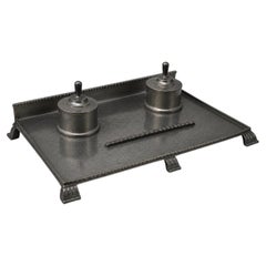 CG Hallberg Pewter Double Inkwell, Sweden, 1931 – Art Deco Scandinavian