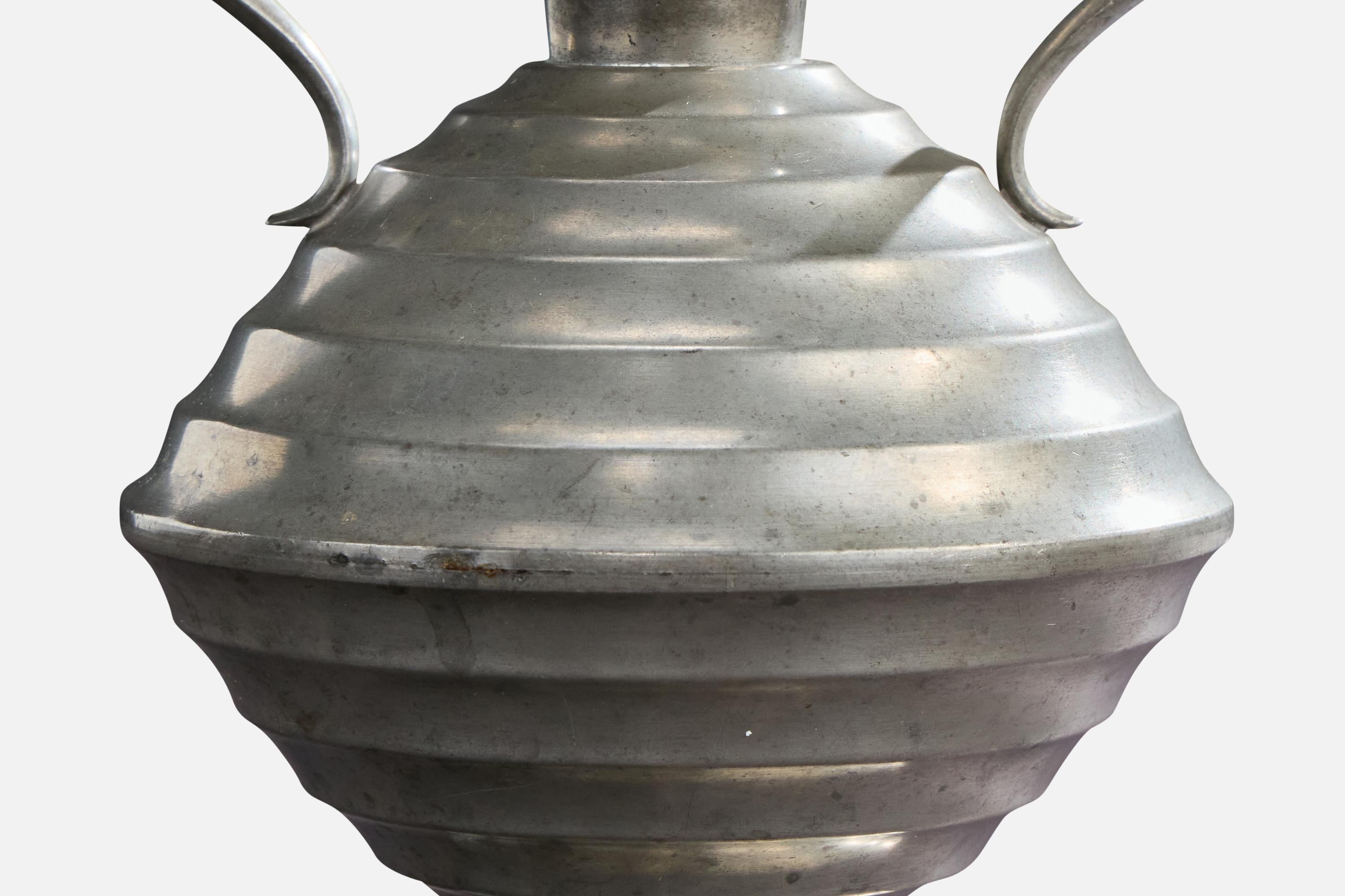 Peltro C.G. Hallberg, Vase, Pewter, Sweden, 1930s in vendita