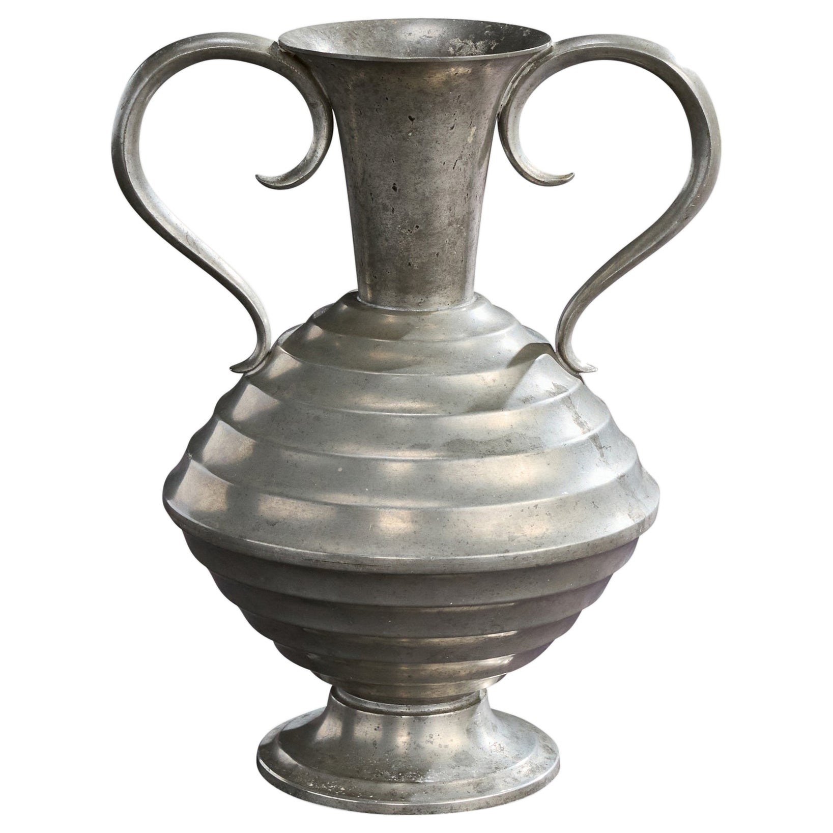 C.G. Hallberg, Vase, Pewter, Sweden, 1930s