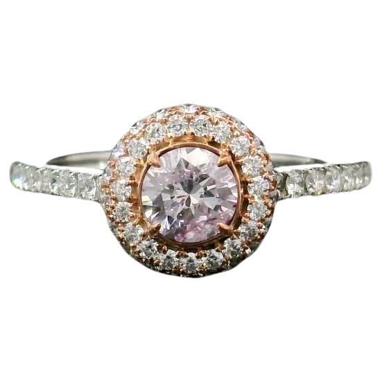 CGL Certified 0.31 Carat Faint Pink SI1 Clarity Diamond