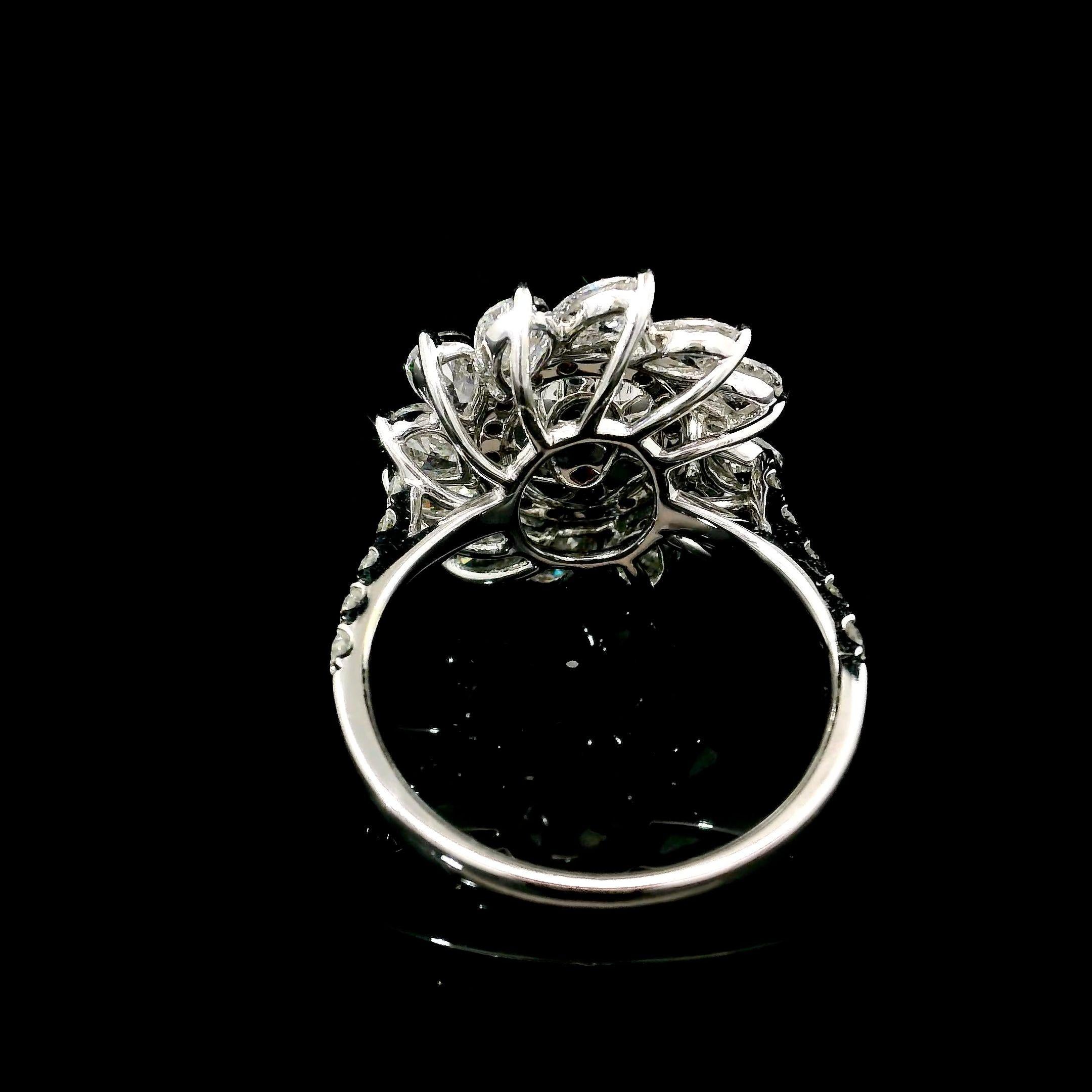Women's or Men's CGL Certified 1.249 Carat Faint Pink SI2 Clarity Diamond Ring For Sale