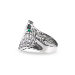 CGL Certified 2.27 Carat Diamond Colombian Emerald Finger Hugging Designer Ring