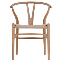 CH 24 - Set of 6 chairs in Elm by Hans J. Wegner