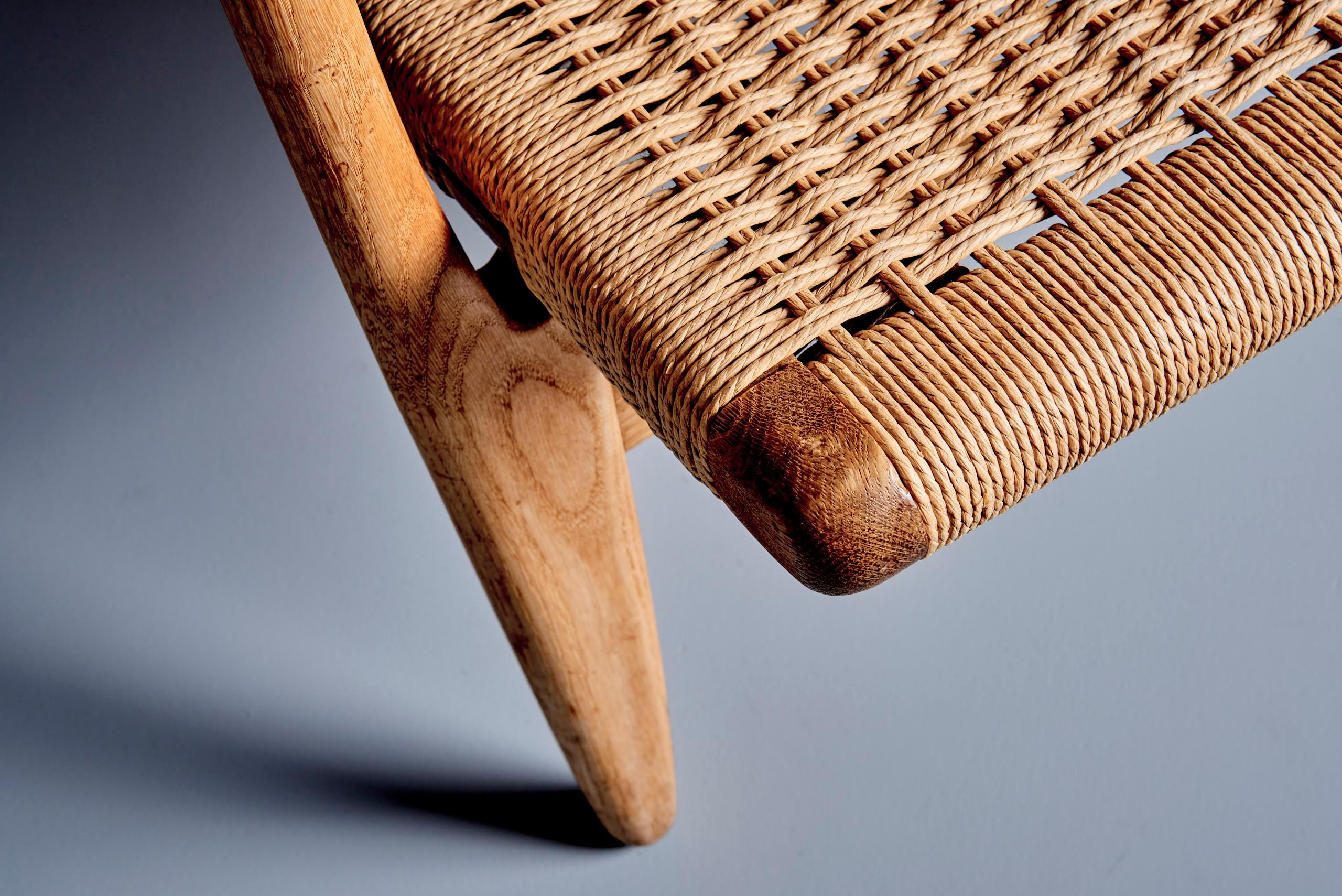 Ch 25 Chaise longue de Hans Wegner en vente 3