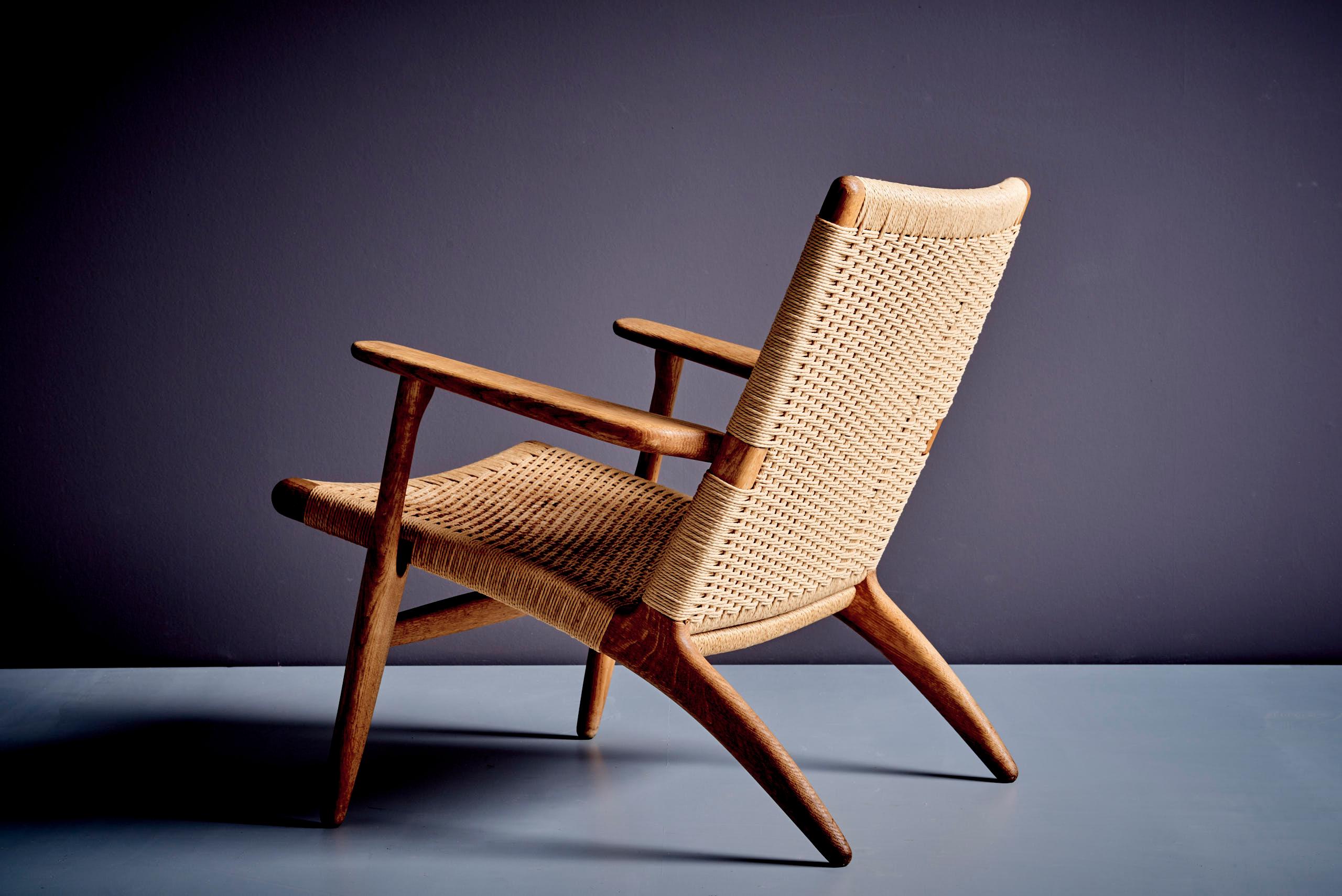 Ch 25 Chaise longue de Hans Wegner Bon état - En vente à Berlin, DE