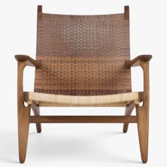 CH 27 - Easy chair in patinated oak by Hans J. Wegner