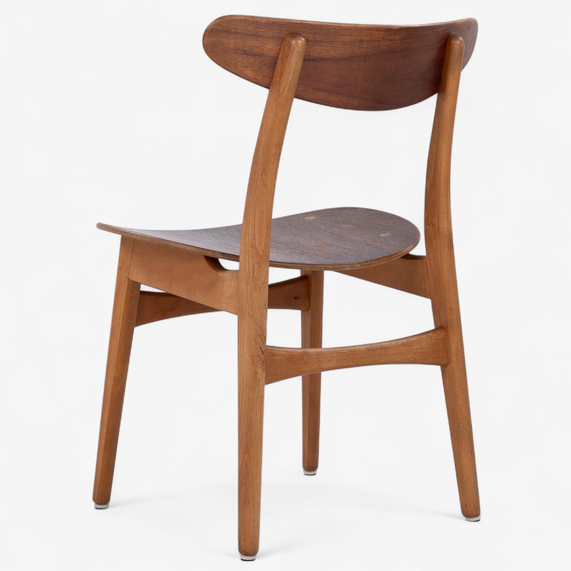 Danish CH 30 - Set of 6 dining chair in teak by Hans J. Wegner For Sale