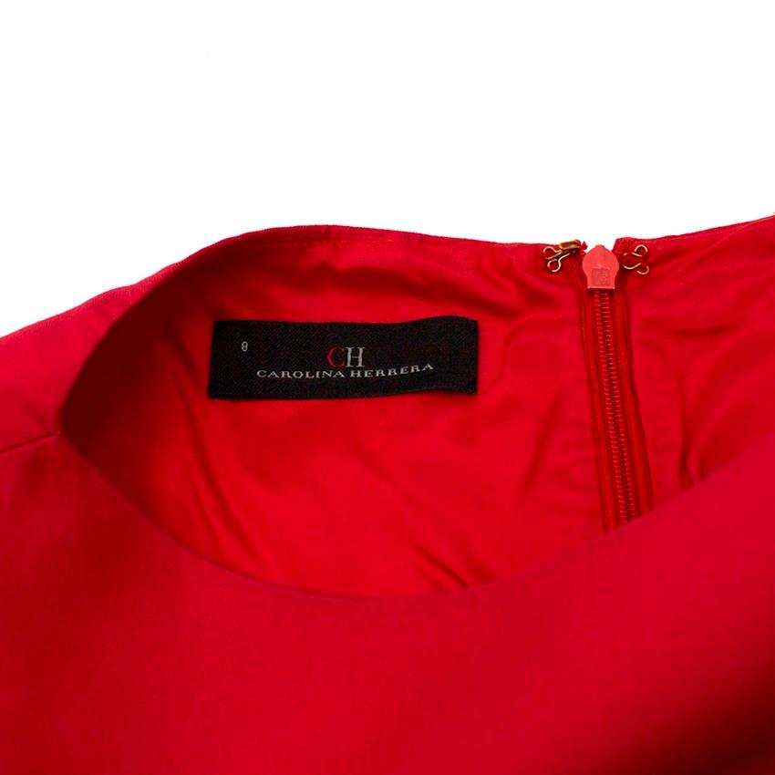 Women's CH by Carolina Herrera duchess silk-blend satin dress US 8 For Sale
