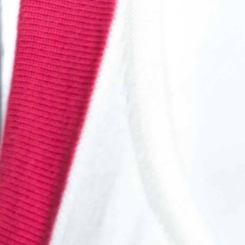 Haut sans manches Carolina Herrera en tricot bicolore avec bordure contrastée CH Pour femmes en vente