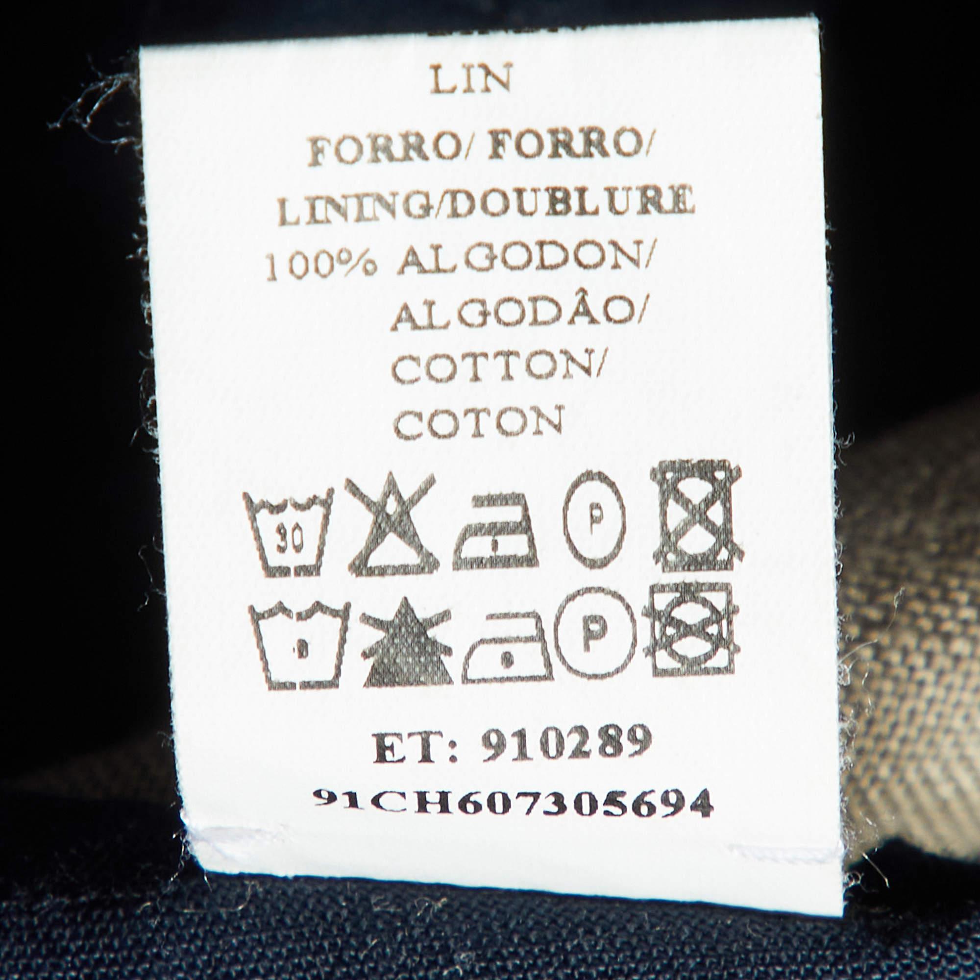 CH Carolina Herrera Pantalon coupe régulière en lin Brown M. en vente 1