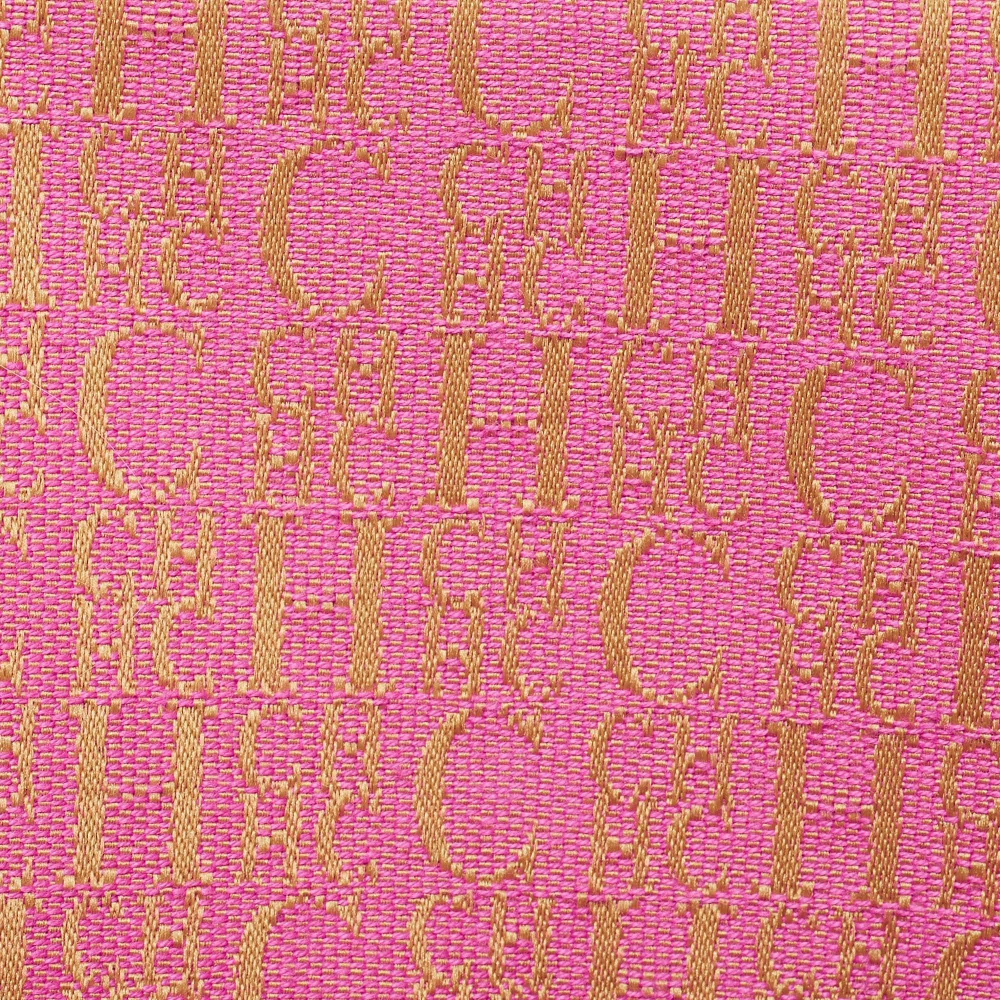 CH Carolina Herrera Fuchsia Monogram Embossed Leather Andy Tote 9