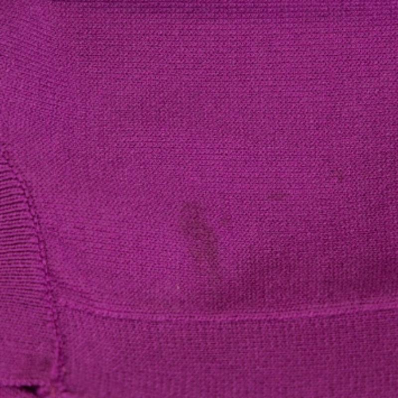 Donna CH Carolina Herrera Cardigan con cintura in maglia elasticizzata color fucsia L.L. in vendita