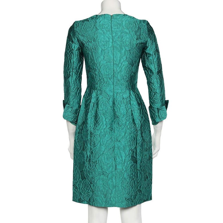 Silk chiffon maxi dress lime green - CH Carolina Herrera United States